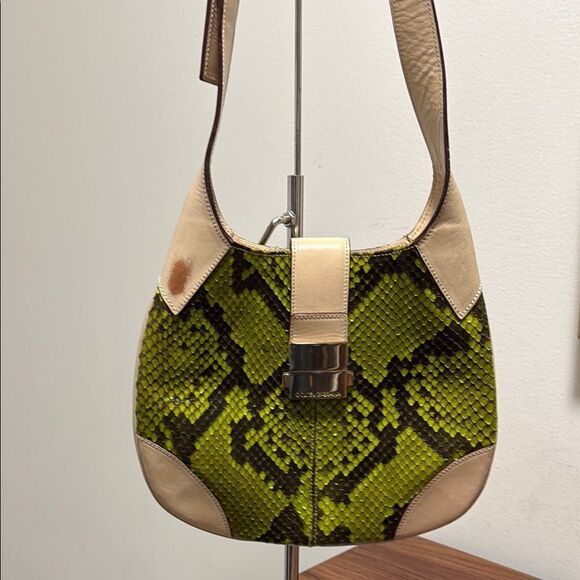 Dolce & Gabbana Python & Leather Satchel Shoulder Bag. - Picture 1 of 8